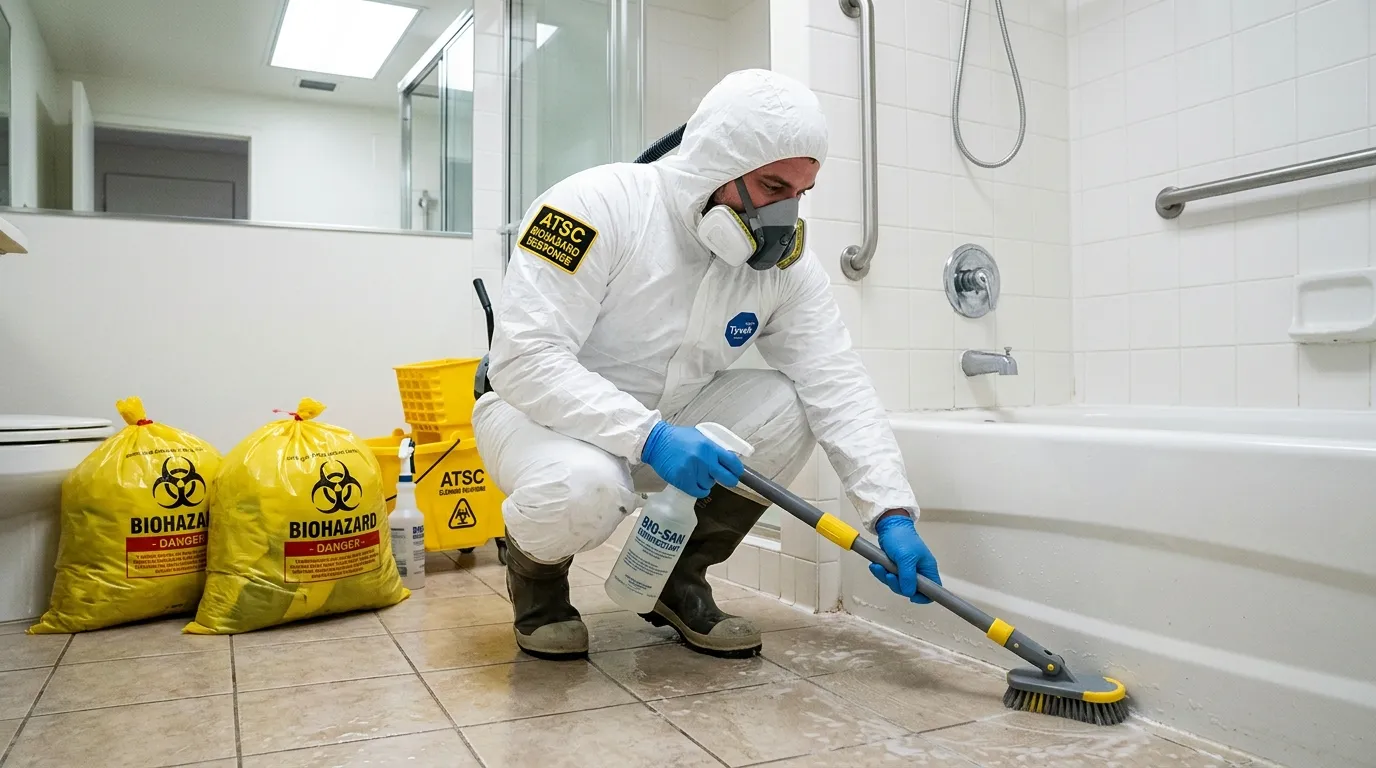 Decontamination equipment deployed for Blood Cleanup in Sherwood Manor